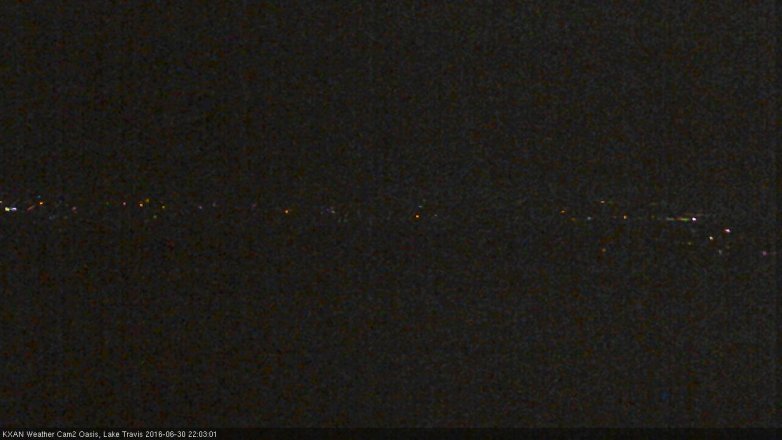 Lake Travis webcam, June 30, 2016 9:15 PM CT