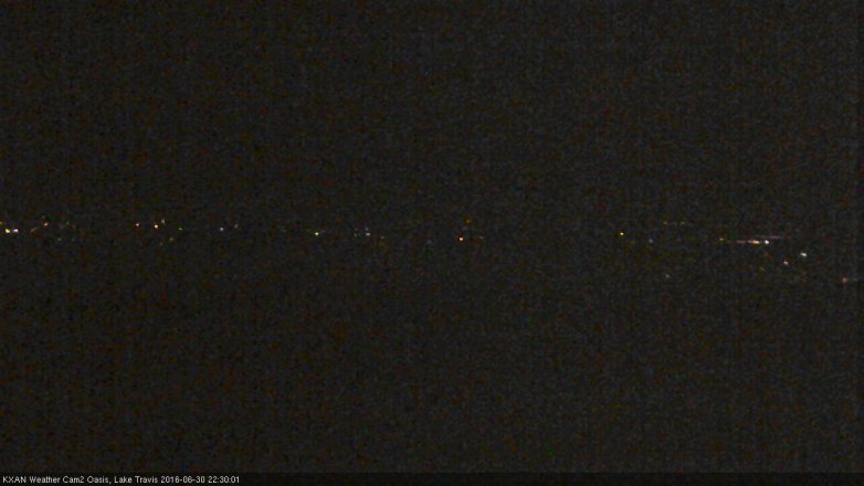 Lake Travis webcam, June 30, 2016 9:45 PM CT