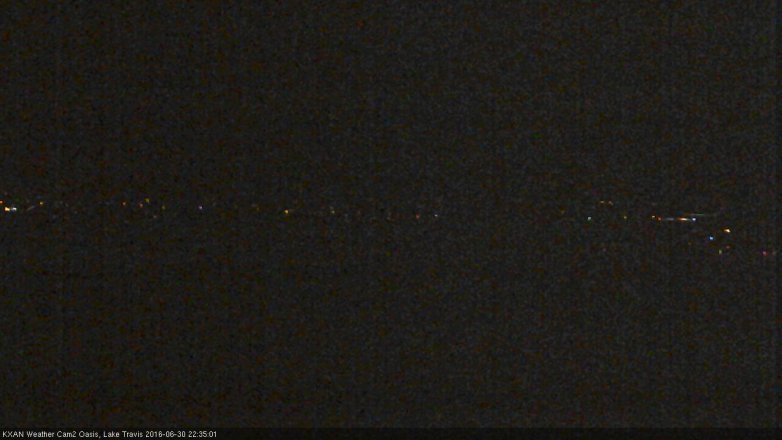 Lake Travis webcam, June 30, 2016 9:50 PM CT