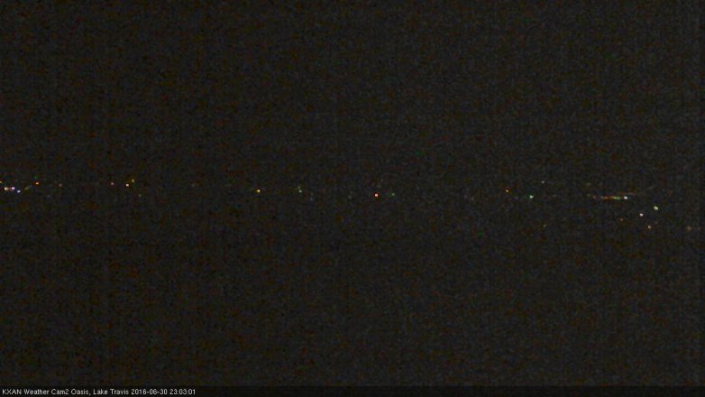 Lake Travis webcam, June 30, 2016 10:30 PM CT