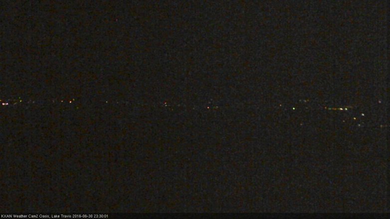 Lake Travis webcam, June 30, 2016 11:00 PM CT