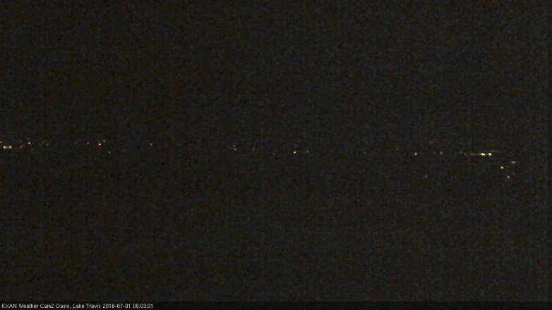 Lake Travis webcam, June 30, 2016 11:10 PM CT