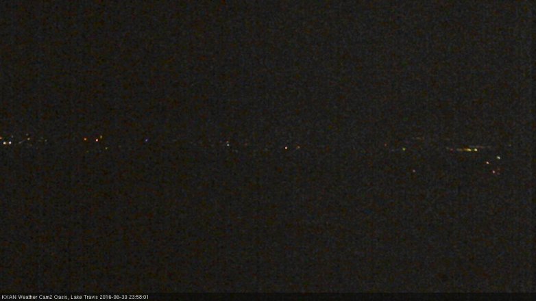 Lake Travis webcam, June 30, 2016 11:15 PM CT
