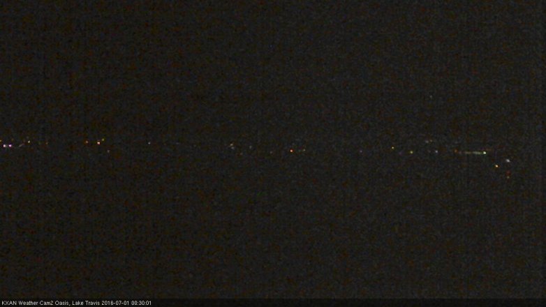Lake Travis webcam, June 30, 2016 11:50 PM CT