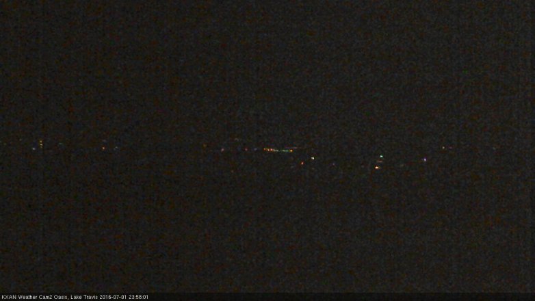 Lake Travis webcam, July 1, 2016 11:05 PM CT