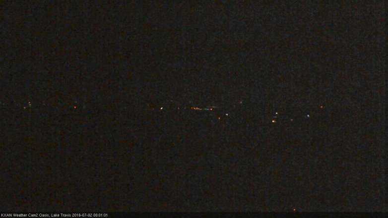 Lake Travis webcam, July 1, 2016 11:20 PM CT