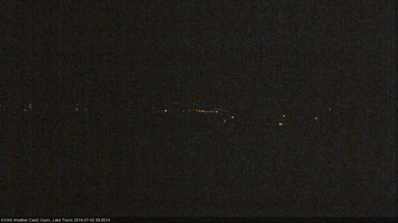 Lake Travis webcam, July 1, 2016 11:35 PM CT