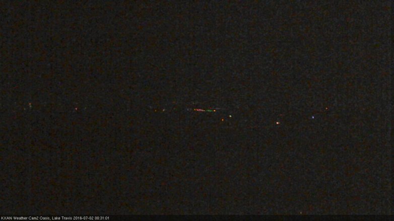 Lake Travis webcam, July 1, 2016 11:45 PM CT