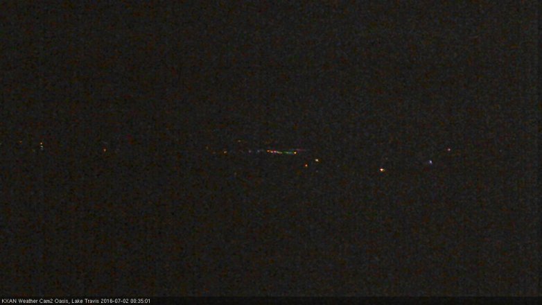 Lake Travis webcam, July 1, 2016 11:50 PM CT