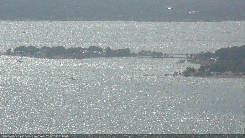 Lake Travis webcam, July 2, 2016 4:35 PM CT