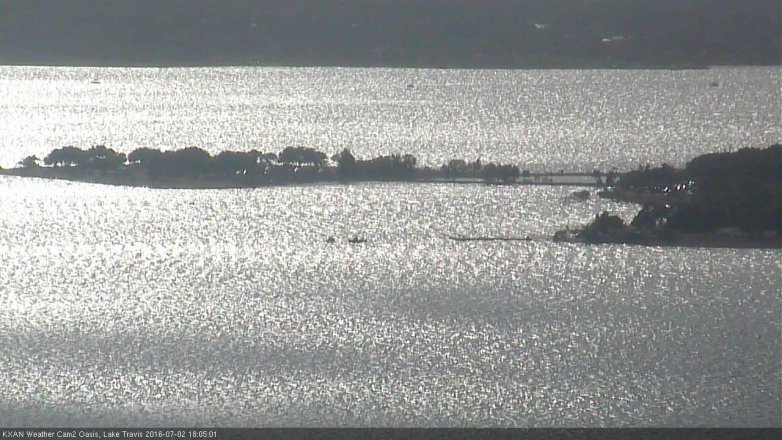 Lake Travis webcam, July 2, 2016 5:15 PM CT