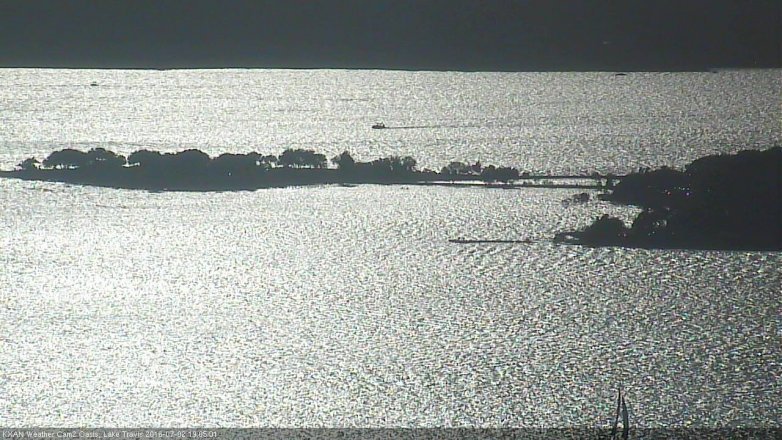 Lake Travis webcam, July 2, 2016 6:10 PM CT