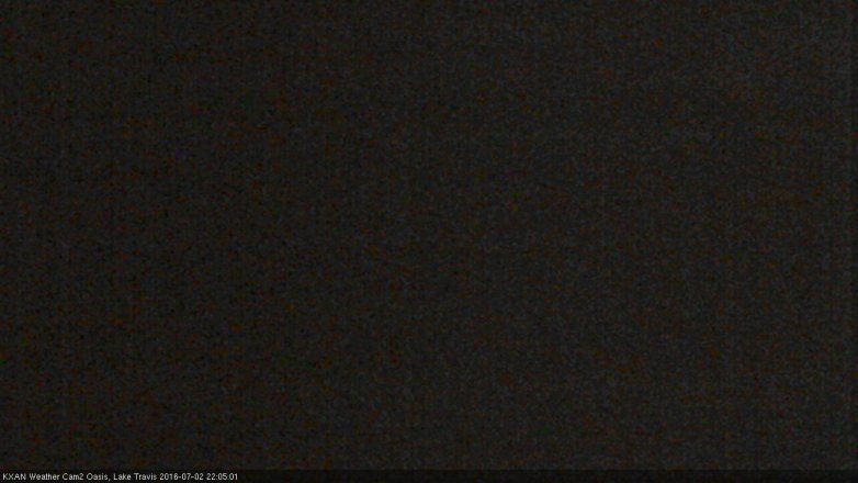 Lake Travis webcam, July 2, 2016 9:10 PM CT