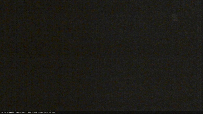 Lake Travis webcam, July 2, 2016 9:50 PM CT