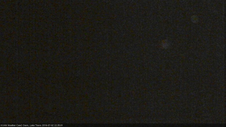Lake Travis webcam, July 2, 2016 9:55 PM CT