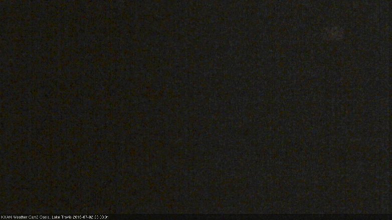 Lake Travis webcam, July 2, 2016 10:30 PM CT