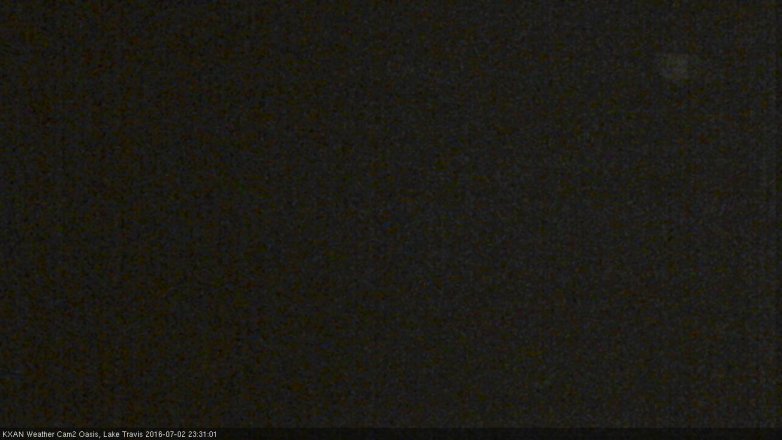 Lake Travis webcam, July 2, 2016 10:35 PM CT