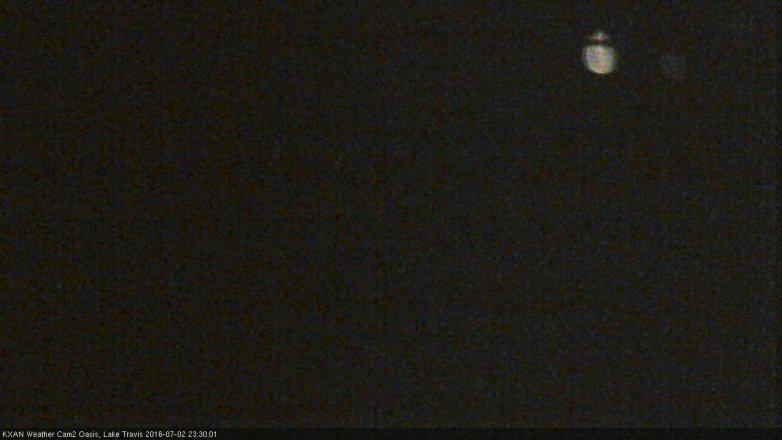 Lake Travis webcam, July 2, 2016 10:55 PM CT