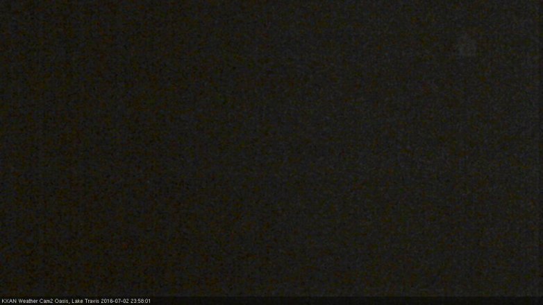 Lake Travis webcam, July 2, 2016 11:05 PM CT