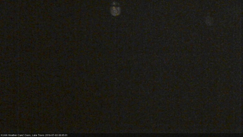 Lake Travis webcam, July 2, 2016 11:25 PM CT