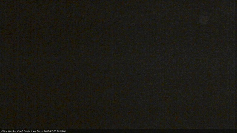 Lake Travis webcam, July 2, 2016 11:40 PM CT