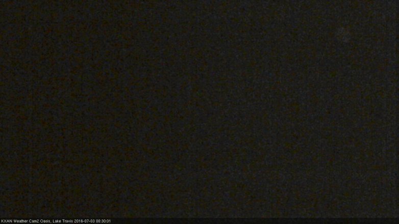 Lake Travis webcam, July 2, 2016 11:50 PM CT