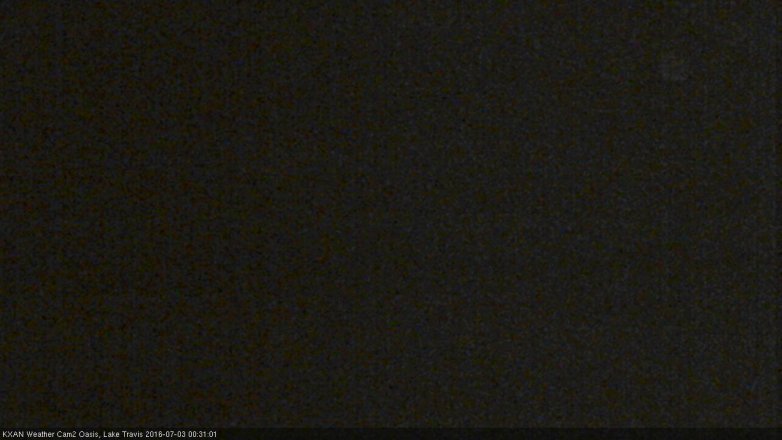 Lake Travis webcam, July 2, 2016 11:55 PM CT