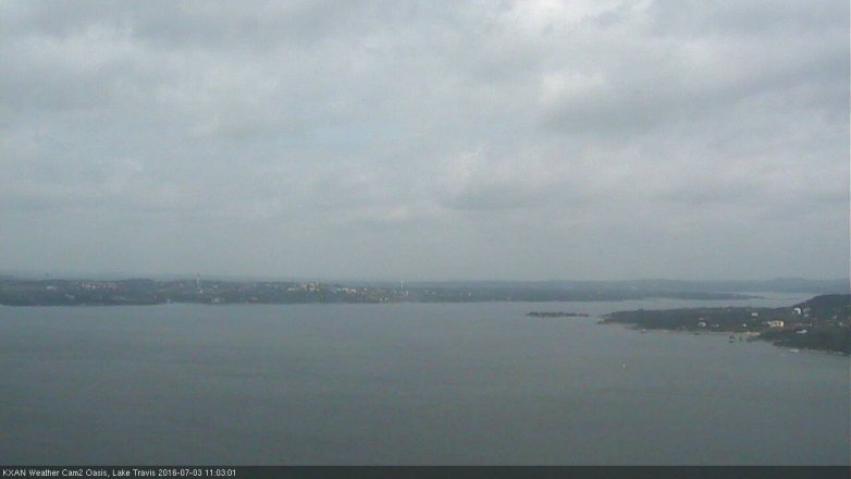 Lake Travis webcam, July 3, 2016 10:20 AM CT