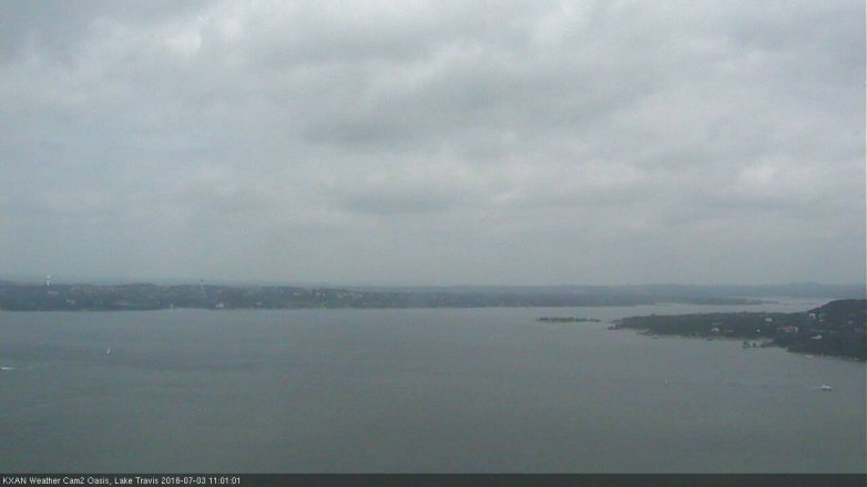 Lake Travis webcam, July 3, 2016 10:25 AM CT