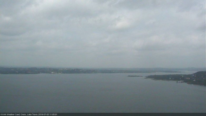 Lake Travis webcam, July 3, 2016 10:35 AM CT