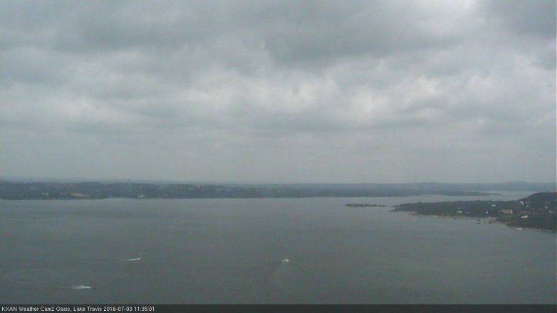 Lake Travis webcam, July 3, 2016 10:55 AM CT