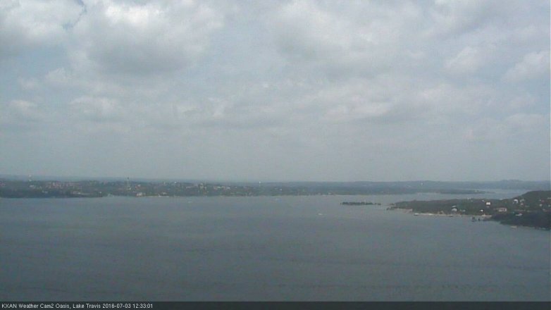 Lake Travis webcam, July 3, 2016 11:45 AM CT