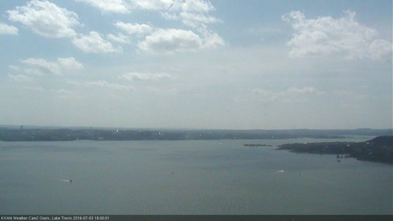 Lake Travis webcam, July 3, 2016 3:05 PM CT