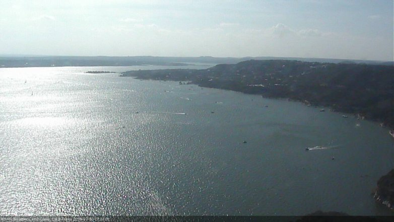 Lake Travis webcam, July 3, 2016 5:05 PM CT