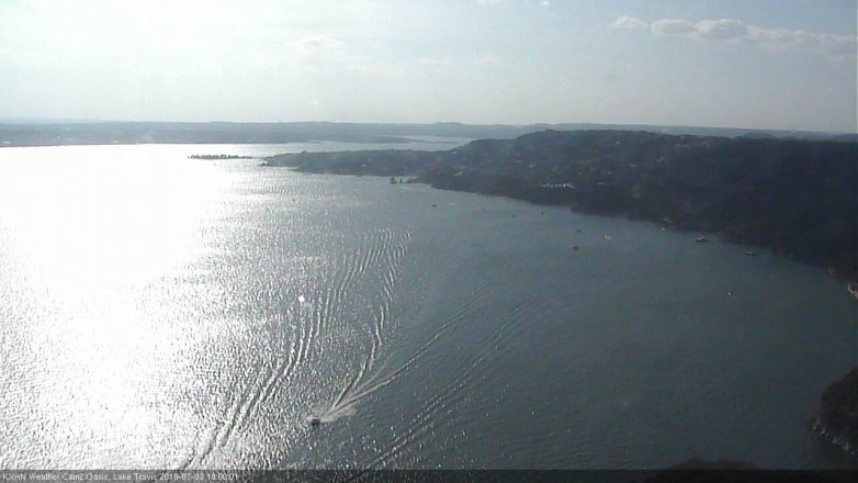 Lake Travis webcam, July 3, 2016 5:25 PM CT