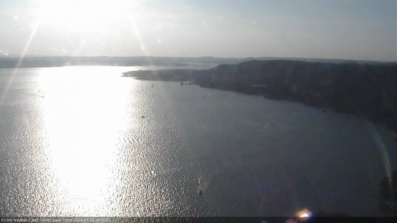 Lake Travis webcam, July 3, 2016 6:05 PM CT