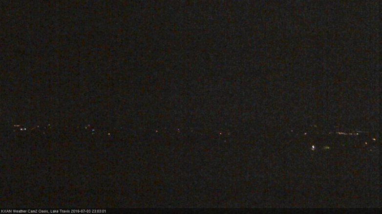 Lake Travis webcam, July 3, 2016 10:25 PM CT