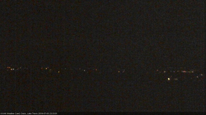 Lake Travis webcam, July 3, 2016 10:40 PM CT