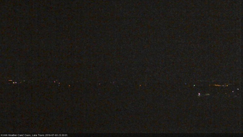 Lake Travis webcam, July 3, 2016 10:45 PM CT