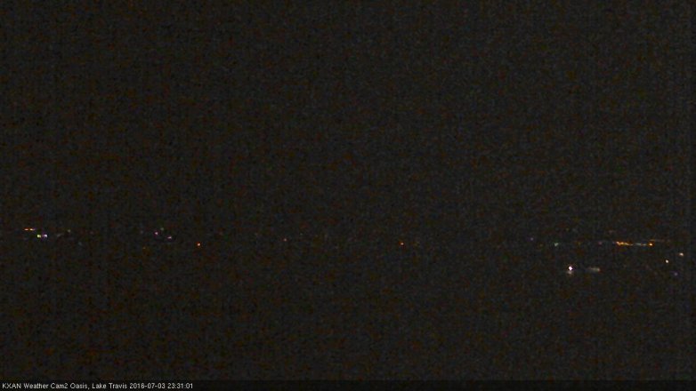 Lake Travis webcam, July 3, 2016 10:50 PM CT