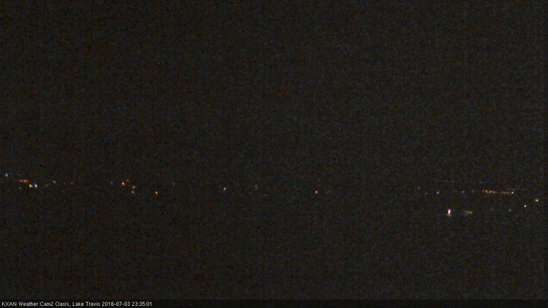 Lake Travis webcam, July 3, 2016 11:05 PM CT