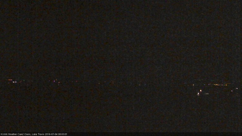 Lake Travis webcam, July 3, 2016 11:25 PM CT