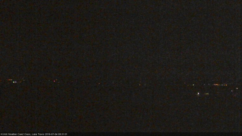 Lake Travis webcam, July 3, 2016 11:35 PM CT