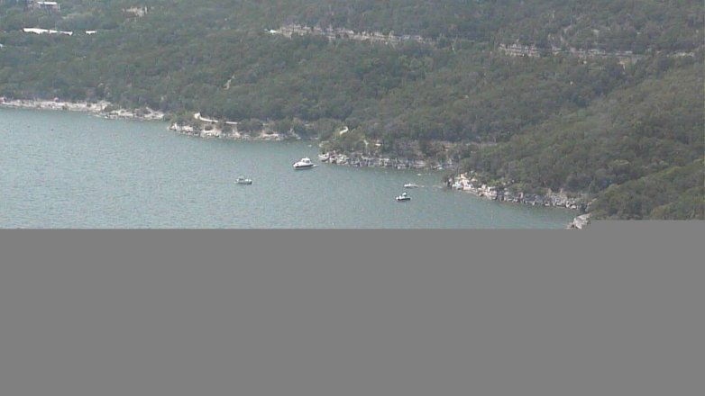 Lake Travis webcam, July 4, 2016 2:35 PM CT