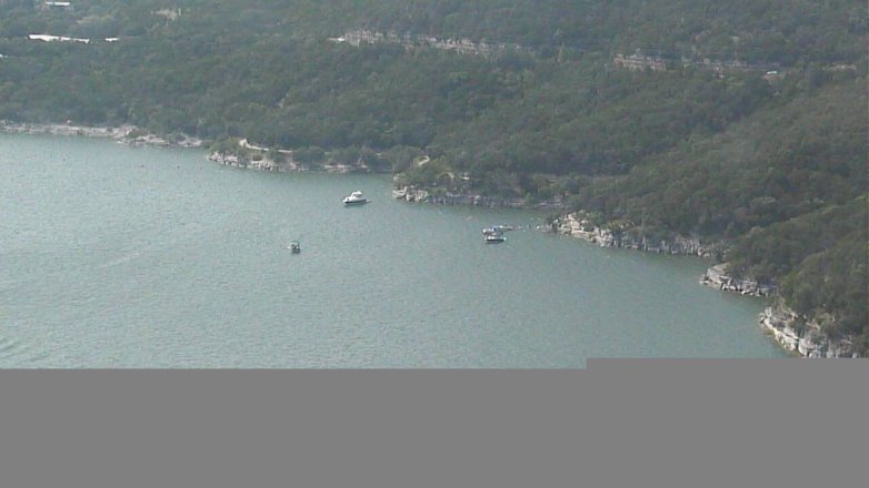Lake Travis webcam, July 4, 2016 3:35 PM CT