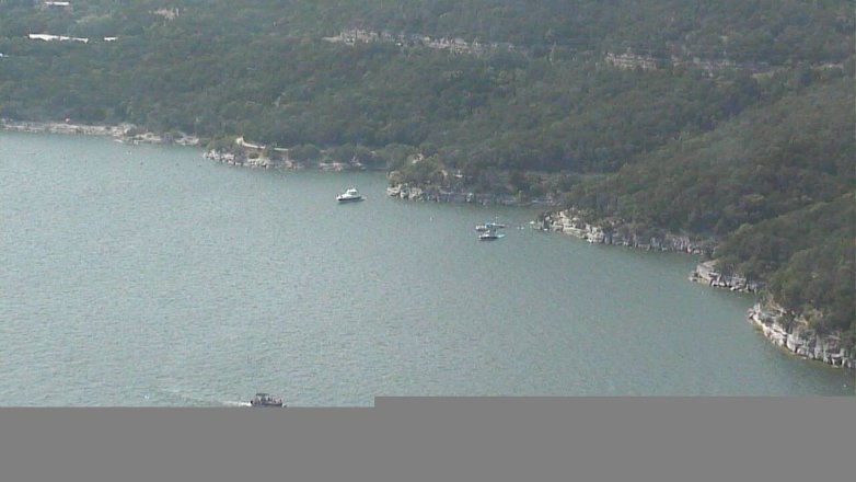 Lake Travis webcam, July 4, 2016 3:45 PM CT