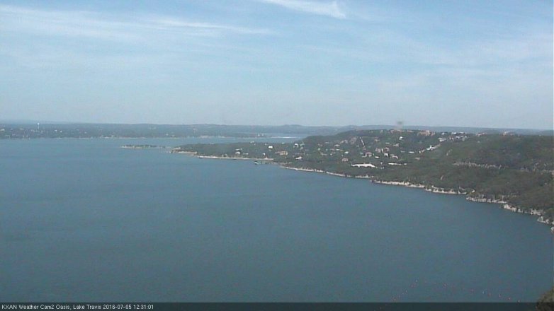 Lake Travis webcam, July 5, 2016 11:50 AM CT