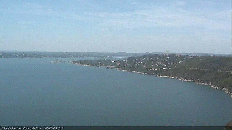 Lake Travis webcam, July 5, 2016 1:05 PM CT