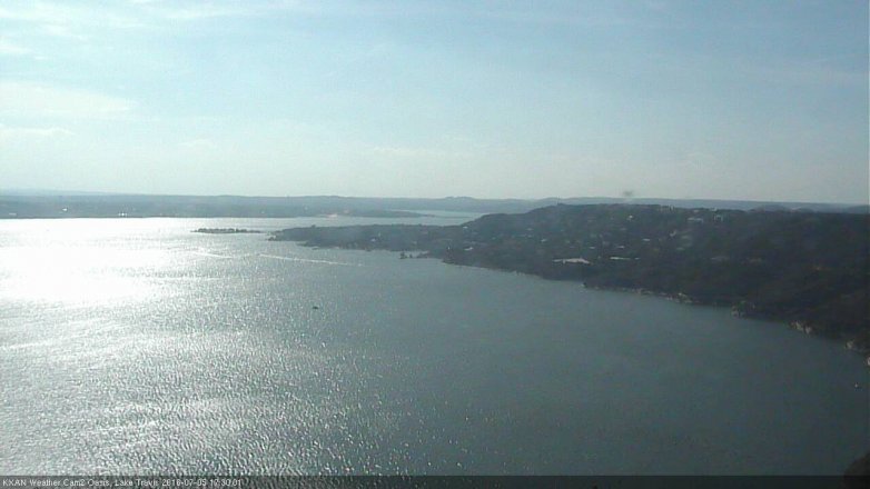Lake Travis webcam, July 5, 2016 4:40 PM CT