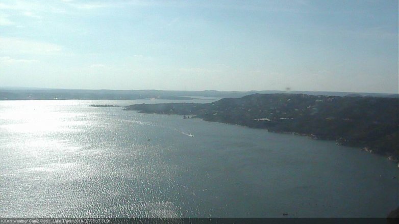 Lake Travis webcam, July 5, 2016 4:50 PM CT